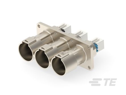 TE Connectivity PowerTube 1000 Series Straight Panel PCB Connector, 3 Contact(s), 36 mm Pitch, 1 Row(s), Shrouded [2-2394062-1]; 267-3959