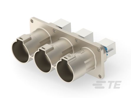 TE Connectivity PowerTube 1400 Series Straight Panel PCB Connector, 3 Contact(s), 47 mm Pitch, 1 Row(s), Shrouded [2-2399608-1]; 267-3963