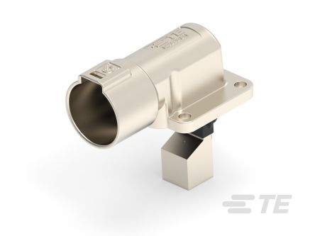 TE Connectivity PowerTube 1000 Series Right Angle Panel PCB Connector, 1 Contact(s), 36 mm Pitch, 1 Row(s), Shrouded [4-2394070-2]; 267-4043