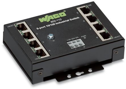 WAGO WAGO 852-112, Managed Switch 8 Port Network Switch [852-112]; 267-4180