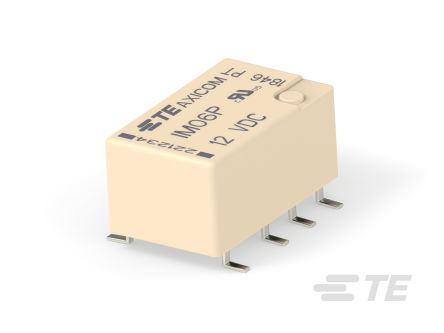 TE Connectivity Surface Mount Signal Relay, 12V dc Coil, 0.4A Switching Current, DPDT [5-1462039-6]; 267-4947