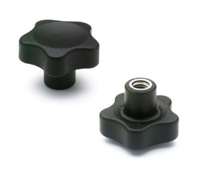 Elesa 166556 Black Glass Fibre Reinforced Polyamide Clamping Knob, M12 x 21, Threaded Hole [166556]; 267-5512
