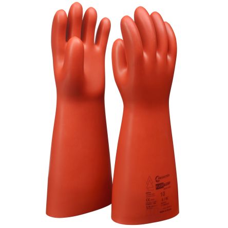 Facom Maintenance/Personal Equipment Red Latex Mechanical Protection Gloves, Size 10 [BC.10CVE]; 267-5731