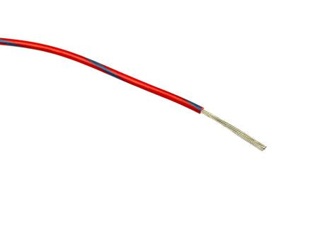 RS PRO Blue/Red 0.5mm² Hook Up Wire, 16/0.2 mm, 100m, PVC Insulation [0]; 267-5778