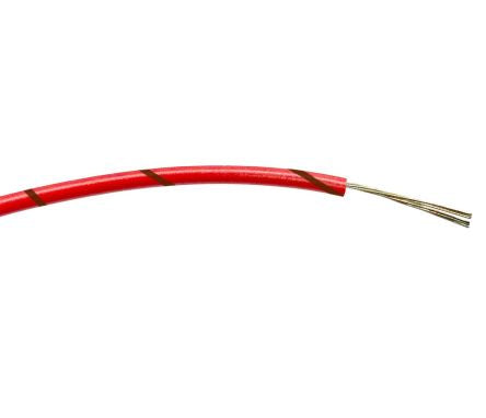 RS PRO Brown/Red 0.5mm² Hook Up Wire, 16/0.2 mm, 100m, PVC Insulation [0]; 267-5780