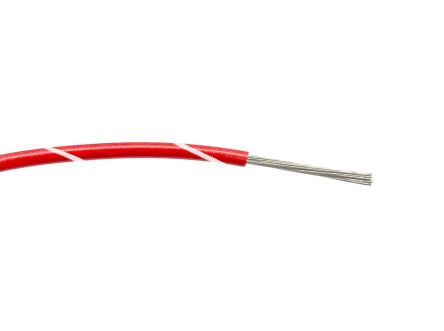 RS PRO Red/White 0.5mm² Hook Up Wire, 16/0.2 mm, 100m, PVC Insulation [0]; 267-5782