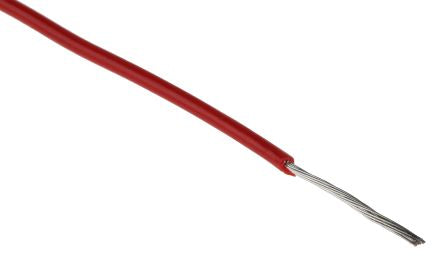 RS PRO Red 0.5mm² Hook Up Wire, 16/0.2 mm, 500m, PVC Insulation [0]; 267-5784