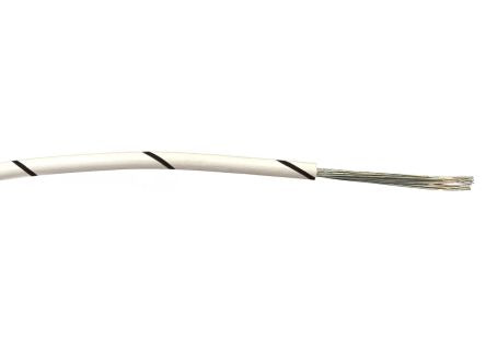 RS PRO Black/White 0.5mm² Hook Up Wire, 16/0.2 mm, 100m, PVC Insulation [0]; 267-5788