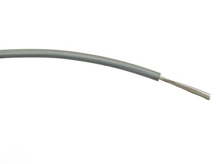 RS PRO Grey 0.75mm² Hook Up Wire, 24/0.2 mm, 100m, PVC Insulation [0]; 267-5806