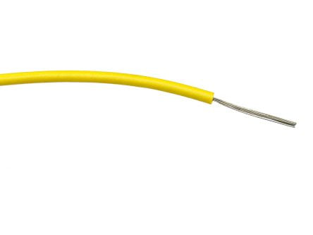 RS PRO Yellow 0.75mm² Hook Up Wire, 24/0.2 mm, 500m, PVC Insulation [0]; 267-5823