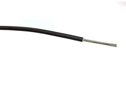 RS PRO Black 1mm² Hook Up Wire, 32/0.2 mm, 100m, PVC Insulation [0]; 267-5824
