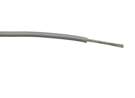 RS PRO Grey 1mm² Hook Up Wire, 32/0.2 mm, 100m, PVC Insulation [0]; 267-5831
