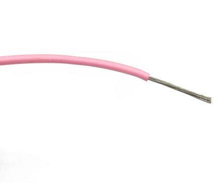 RS PRO Pink 1mm² Hook Up Wire, 32/0.2 mm, 100m, PVC Insulation [0]; 267-5837