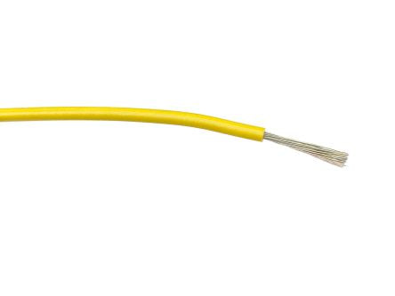 RS PRO Yellow 1mm² Hook Up Wire, 32/0.2 mm, 100m, PVC Insulation [0]; 267-5845