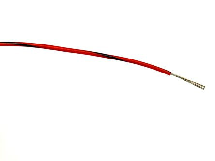 RS PRO Red/Black 0.22mm² Hook Up Wire, 7/0.2 mm, 100m, PVC Insulation [0]; 267-5869