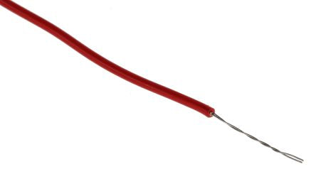 RS PRO Red 0.22mm² Hook Up Wire, 7/0.2 mm, 500m, PVC Insulation [0]; 267-5875