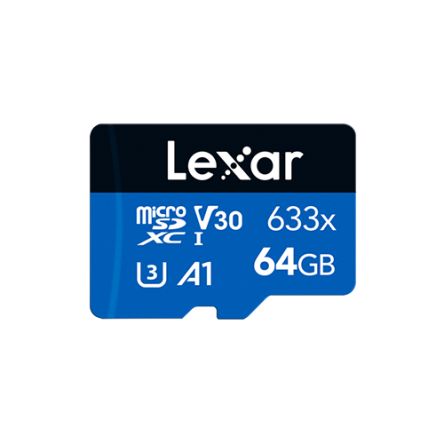 Lexar 64 GB Industrial MicroSDXC Micro SD Card, UHS-I [LMS0633064G-BNNNG]; 267-6403