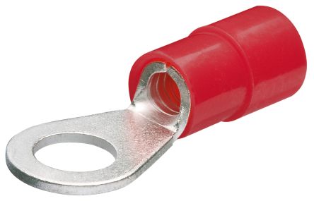 Knipex Insulated Ring Terminal, M3 Stud Size, 0,5mm² to 1mm² Wire Size, Red [97 99 170]; 267-7658