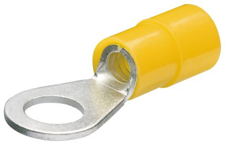 Knipex Insulated Ring Terminal, M10 Stud Size, 4mm² to 6mm² Wire Size, Yellow [97 99 180]; 267-7669