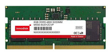 InnoDisk 8 GB DDR5 Laptop RAM, SODIMM, 1.1V [M5S0-8GSYZCVP]; 267-7903