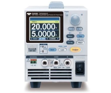 Teledyne LeCroy T3PS Series Digital Bench Power Supply, 0 → 20V, 5A, 1-Output, 100W [T3PS20051P]; 267-7913