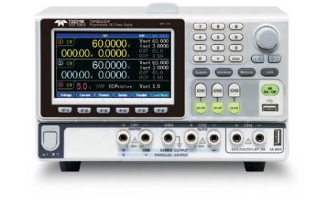Teledyne LeCroy T3PS Series Digital Bench Power Supply, 1 → 62V, 0 → 3.2A, 3-Output, 0 → 50W [T3PS60033P]; 267-7918