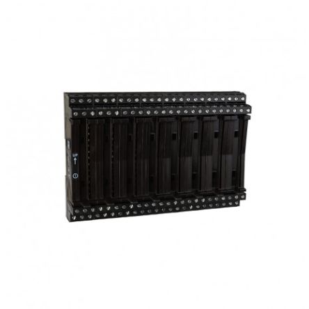 JM CONCEPT Terminal Block, 8-Way, 50mA, 14 AWG Wire, Screw Terminal Termination [BL08BLV]; 268-0070