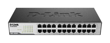 D-Link 24-Port Fast Ethernet Unmanaged Desktop Switch, Unmanaged 24 Port Ethernet Switch, EU [DES-1024D/E]; 268-1531