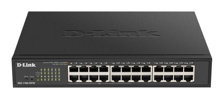 D-Link 24-Port Gigabit Smart Managed PoE Switch, Smart 24 Port Smart Switch With PoE EU [DGS-1100-24PV2/E]; 268-1549