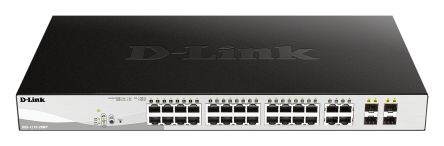D-Link 28-Port Gigabit Smart Managed Max PoE Switch, Smart 28 Port Smart Switch With PoE EU [DGS-1210-28MP/E]; 268-1563
