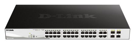 D-Link 28-Port Gigabit Smart Managed PoE Switch, Smart 28 Port Smart Switch With PoE EU [DGS-1210-28P/E]; 268-1564