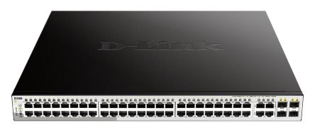 D-Link 52-Port Gigabit Smart Managed Max PoE Switch, Smart 52 Port Smart Switch With PoE EU [DGS-1210-52MP/E]; 268-1569