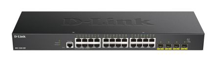 D-Link 28-Port Gigabit Smart Managed Switch with 10G Uplinks, Smart 28 Port Smart Switch, EU [DGS-1250-28X/E]; 268-1570