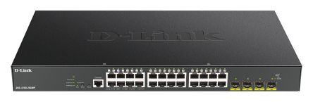D-Link 28-Port Gigabit Smart Managed Max PoE Switch with 10G Uplinks, Smart 28 Port Smart Switch With PoE EU [DGS-1250-28XMP/E]; 268-1571