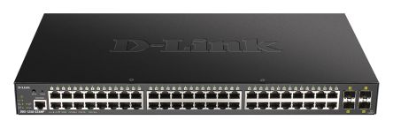 D-Link 52-Port Gigabit Smart Managed Max PoE Switch with 10G Uplinks, Smart 52 Port Smart Switch With PoE EU [DGS-1250-52XMP/E]; 268-1574