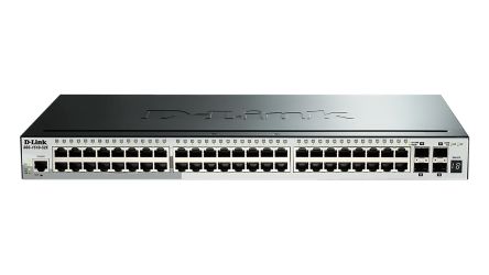 D-Link 52-Port Gigabit Stackable Smart Managed Switch with 10G Uplinks, Smart 52 Port Smart Switch, EU [DGS-1510-52X/E]; 268-1579