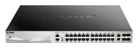 D-Link 30-Port Layer 3 Stackable Managed PoE Switch with 10G Uplinks, Managed 30 Port Network Switch With PoE EU [DGS-3130-30PS/E]; 268-1581