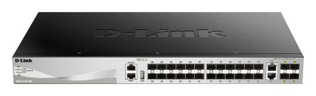 D-Link 30-Port Layer 3 Stackable Managed SFP Switch with 10G Uplinks, Managed 30 Port Network Switch, EU [DGS-3130-30S/E]; 268-1582