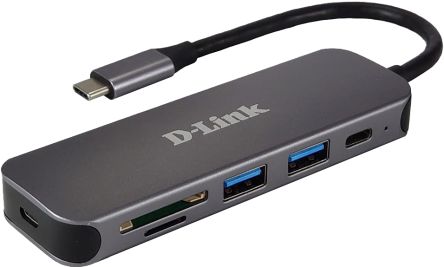 D-Link 3 Port USB C USB A, USB C USB C Hub, USB Bus Powered, 118 x 35 x 13.5mm [DUB-2325/E]; 268-1591