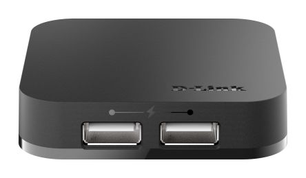 D-Link 4 Port USB 2.0 USB A USB 2.0 Hub, External Power Adapter Powered, 64 x 64 x 14mm [DUB-H4/E]; 268-1592