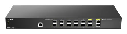 D-Link 12-Port 10G Multi-Gigabit Smart Managed SFP+ Switch, Smart 12 Port Smart Switch, EU [DXS-1210-12SC/E]; 268-1596