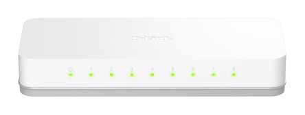D-Link 8‑Port Fast Ethernet t Easy Desktop Switch, Unmanaged 8 Port Network Switch, EU [GO-SW-8E/E]; 268-1607