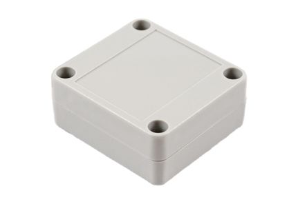 Hammond RP Series Light Grey Polycarbonate General Purpose Enclosure, IP65, Light Grey Lid, 65 x 60 x 28mm [RP1010]; 268-1610