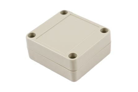 Hammond RP Series Light Grey ABS General Purpose Enclosure, IP65, Light Grey Lid, 65 x 60 x 28mm [RP1015]; 268-1612