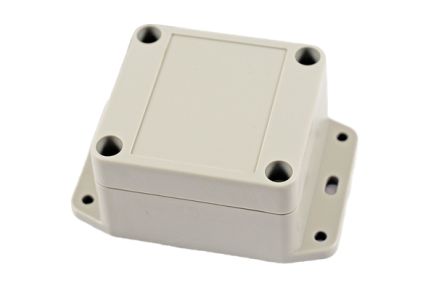 Hammond RP Series Light Grey ABS General Purpose Enclosure, IP65, Flanged, Light Grey Lid, 65 x 60 x 40mm [RP1025BF]; 268-1617