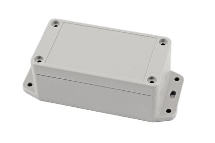 Hammond RP Series Light Grey Polycarbonate General Purpose Enclosure, IP65, Flanged, Light Grey Lid, 95 x 50 x 40mm [RP1030BF]; 268-1620