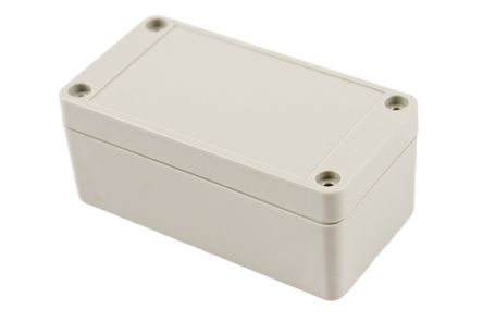 Hammond RP Series Light Grey ABS General Purpose Enclosure, IP65, Light Grey Lid, 95 x 50 x 40mm [RP1035]; 268-1624