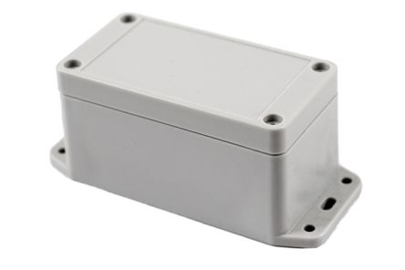Hammond RP Series Light Grey Polycarbonate General Purpose Enclosure, IP65, Flanged, Light Grey Lid, 95 x 50 x 50mm [RP1040BF]; 268-1629