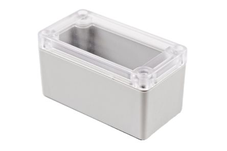 Hammond RP Series Light Grey Polycarbonate General Purpose Enclosure, IP65, Clear Lid, 95 x 50 x 50mm [RP1040C]; 268-1631