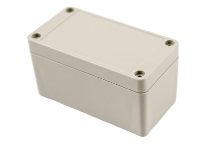 Hammond RP Series Light Grey ABS General Purpose Enclosure, IP65, Light Grey Lid, 95 x 50 x 50mm [RP1045]; 268-1632